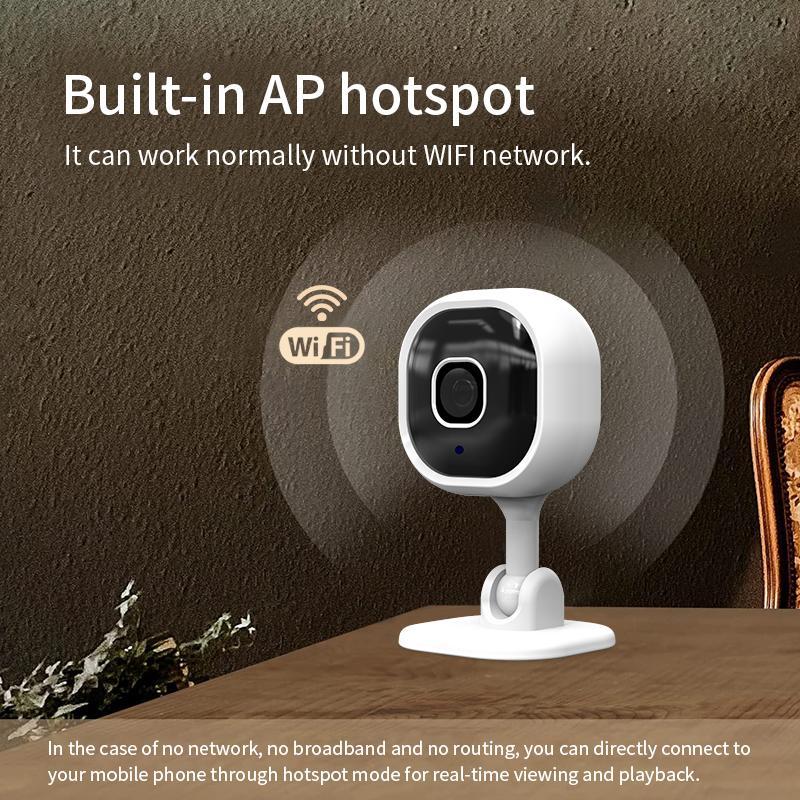 2.4Ghz WiFi USB Plug-in Security Camera, 1080P HD 2-Way Audio Camera Security, Support Phone App Control, Suitable for Warehouse, Store, Factory, Home