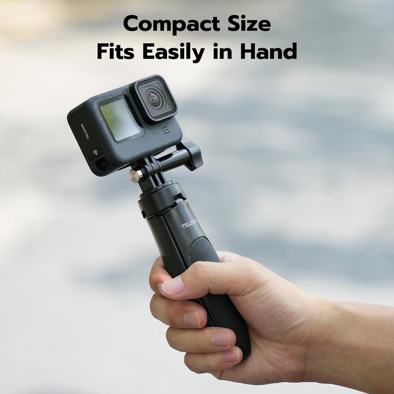 TELESIN° Mini Selfie Stick Tripod for dji osmo action5pro insta360 acepro go pro Hero 13 12 Hero 11 Action Cameras