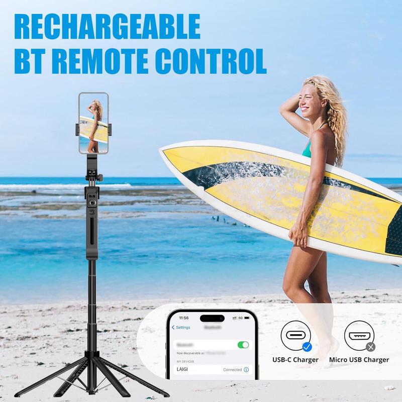 Auto Face Tracking Tripod, 360° Rotation Auto Tracking Phone Holder with Remote, Selfie Stand, Universal Essentials Tripod for Video Vlog Live Stream, Selfie Stand, Tripod Remote, Tripod Stabilizer