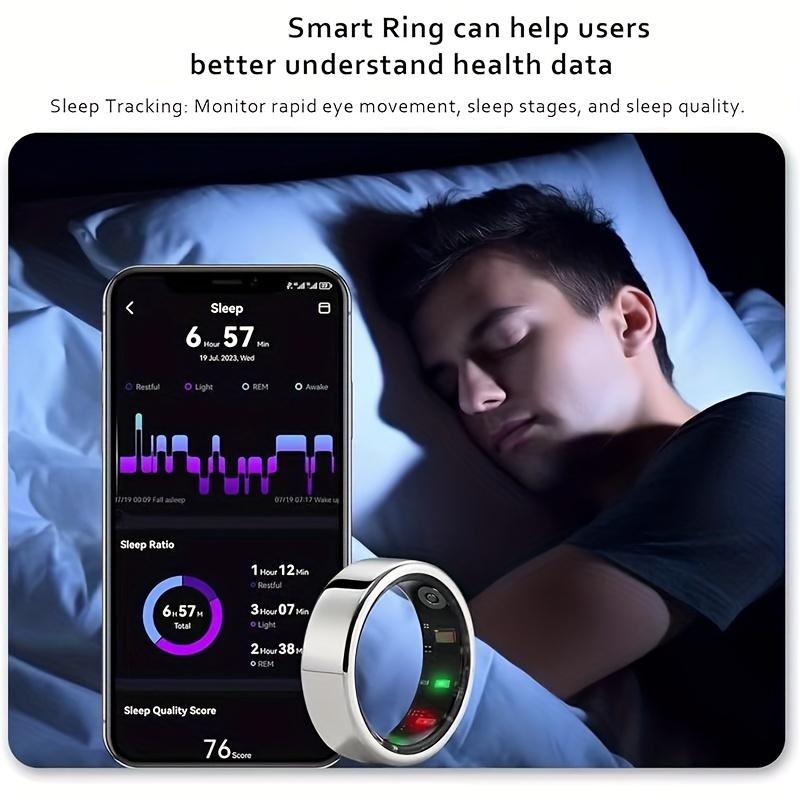 Smart Ring, Fitness Tracker, Workout Smart Ring, Steps, Distance, Calories, Sleep Tracking, Smart Devices, Compatible With IOS And Android