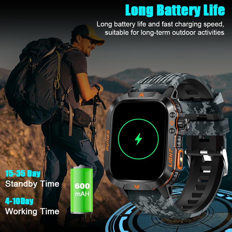 Military Smart Watch for Men, 1.52