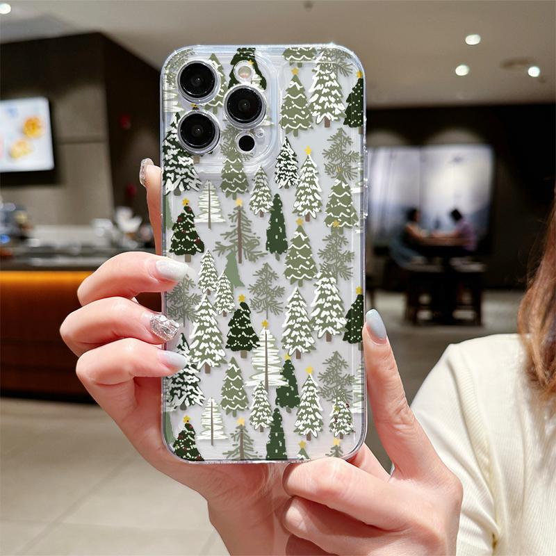 Tree Pattern Phone Case, Anti-slip Decorative Phone Protector Cover, Phone Accessories Compatible with iPhone 11 12 13 14 15 Series