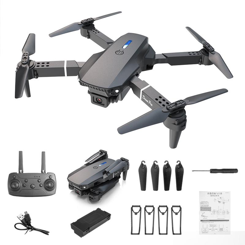 2024 Drone With 1080P Camera for AdultsBeginners Kids, Foldable RC Quadcopter, ToysDrone,1080P FPV Video, 2 Batteries, CarryingCase, One Key Start, Headless Mode, Waypointsfly, 3600 Flips Accessories Folding