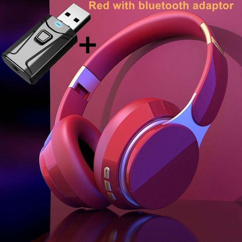 SoundSync Wireless TV Headphones: Bluetooth 5.0. Compatible with Samsung, Xiaomi TVs & PCs. Foldable Stereo Headset. Features Mic, Helmet Earbuds, USB Adaptor, Ideal for Music & Multimedia Audio Earphones Electronic Folding