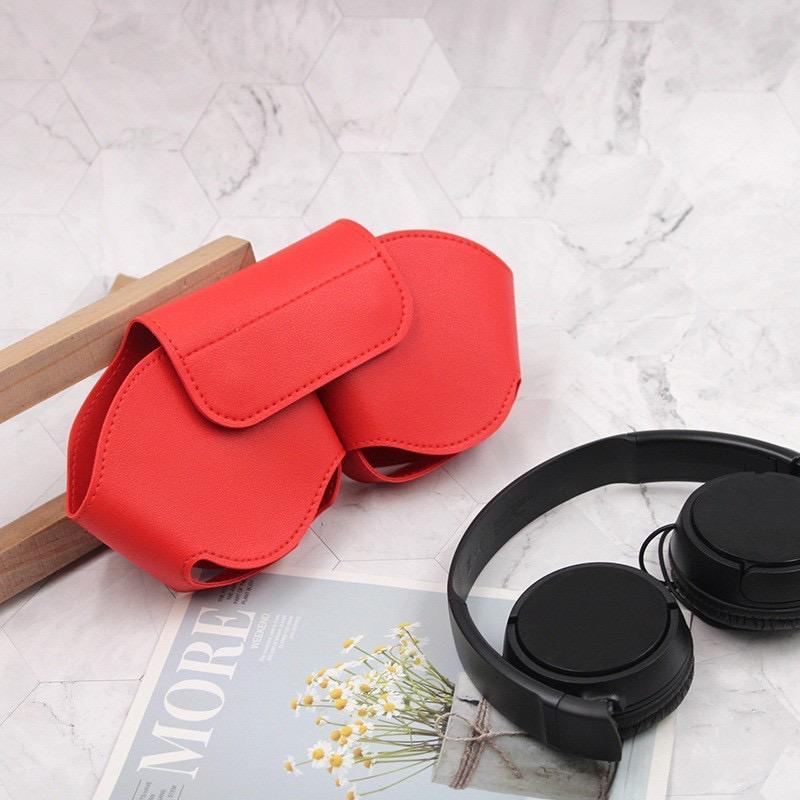 Fashionable PU Leather Wireless Headphones Case, Portable Gaming Headset Protective Case, Earphone Accessories