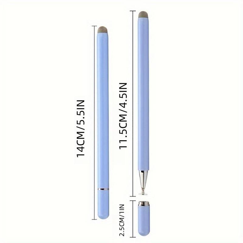 Universal Touch Pen Stylus Pen, Soft Fiber Tip & Disc Nib Touch Screen Pen, Compatible with All Touch Screens, Tablets, Phones, Android, Microsoft Surface, Tablet Accessories