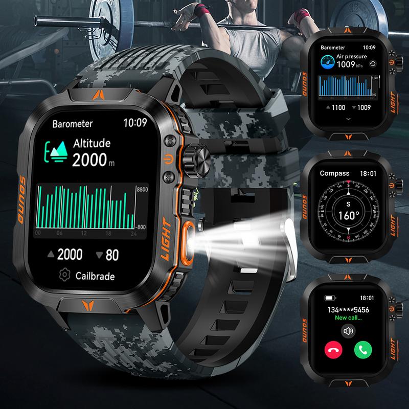 Military Smart Watch for Men, 1.52