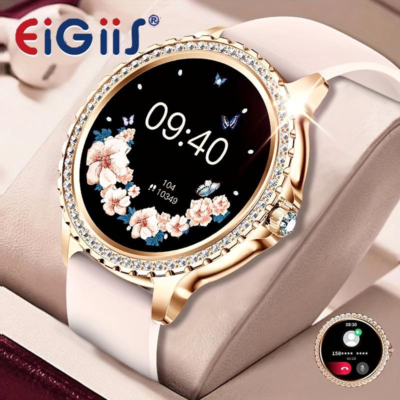 EIGIIS Women's Smart Watch With 1.32-Inch HD Screen (Make Receive Calls), Waterproof Outdoor Smartwatch for Women With 20 Sports Modes