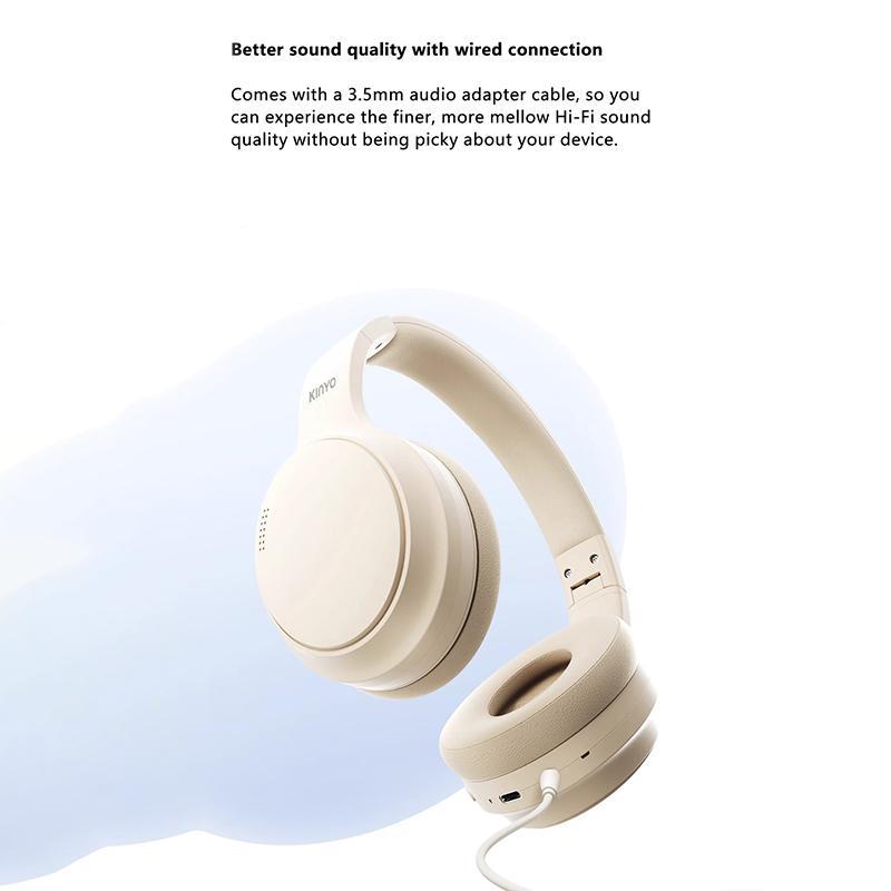 KingLucky A5 On-Ear Wireless Bluetooth Headset, Lightweight Headphones with Heavy Bass, Portable Wireless Bluetooth Headset for School, Travel, Gym and Playing Games, Gift, Holiday Gift