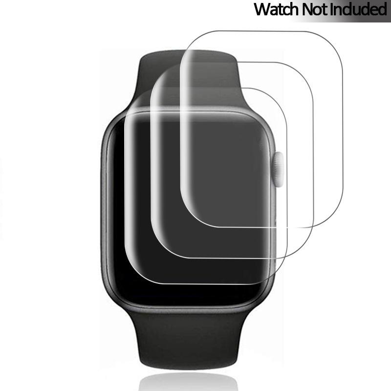 HD Clear Smart Watch Screen Protector, 3 Counts Anti-scratch Smart Watch Screen Protective Film, Wearable Accessories Compatible with Apple Watch 9 8 7 6 5 4 SE Ultra Ultra2