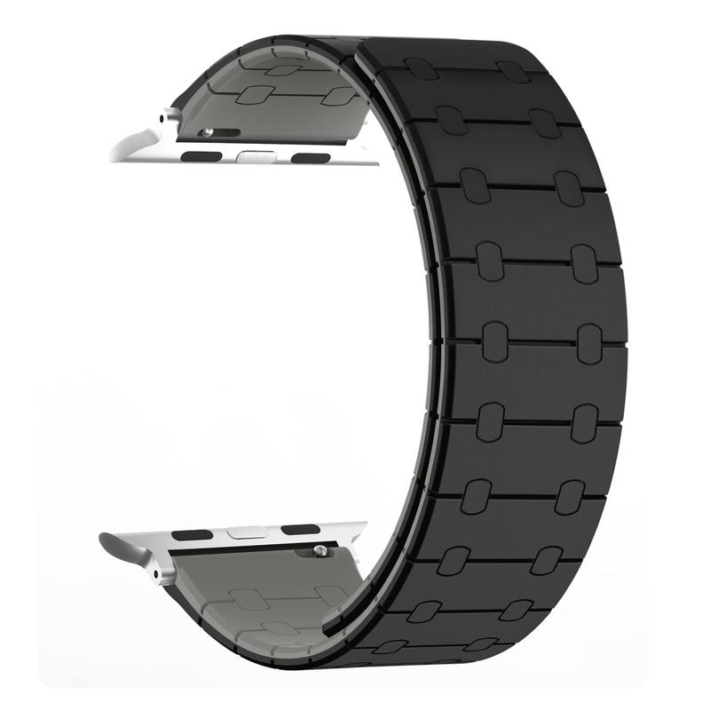 Adjustable Magnetic Silicone Loop Strap Compatible with Apple Watch Band 49mm 46mm45mm 44mm 42mm 41mm 40mm 38mm, Silicone Magnetic Adjustable Loop Strap for  Ultra 2 Ultra Series 10 9 8 7 SE 6 5 4 3 2 1 (49 45 44 42mm, 38 40 41mm), Accessories Wearable