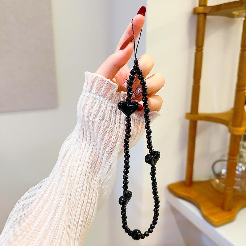 Beaded Phone Chain, Creative Design Mobile Phone Lanyard Charm, Decorative Hanging Strap for Phone