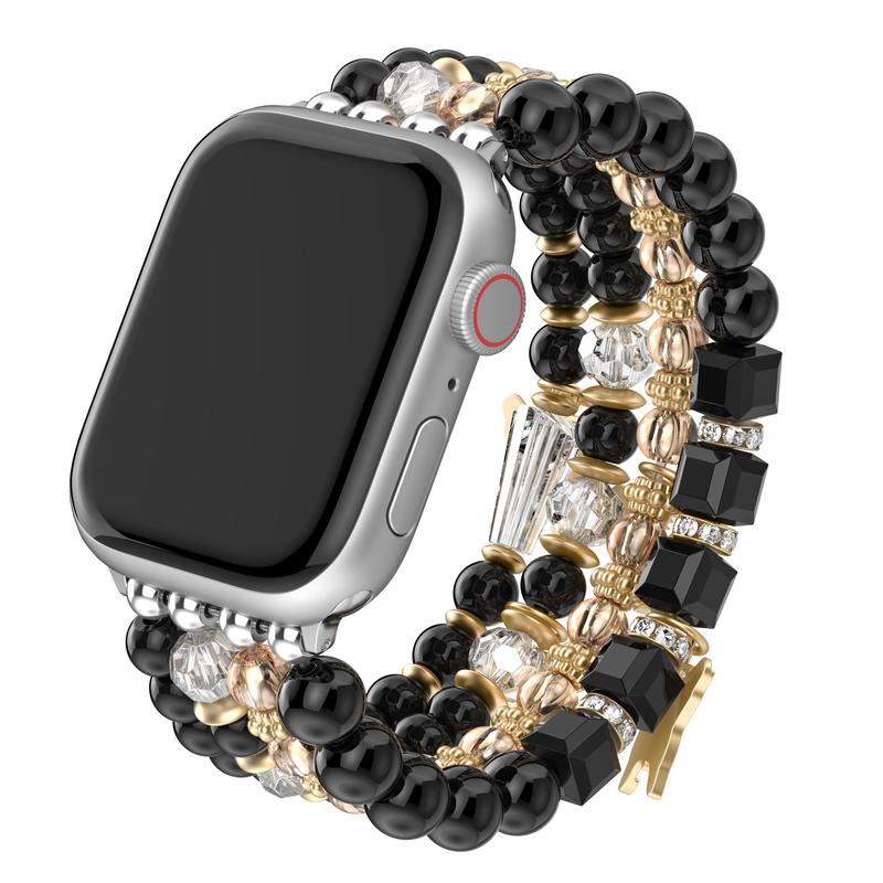 Boho Style Beaded Watch Band (Band Only), 1 Count Fashionable Watch Band for Women & Girls, Wearable Accessories Compatible with Apple Watch Series