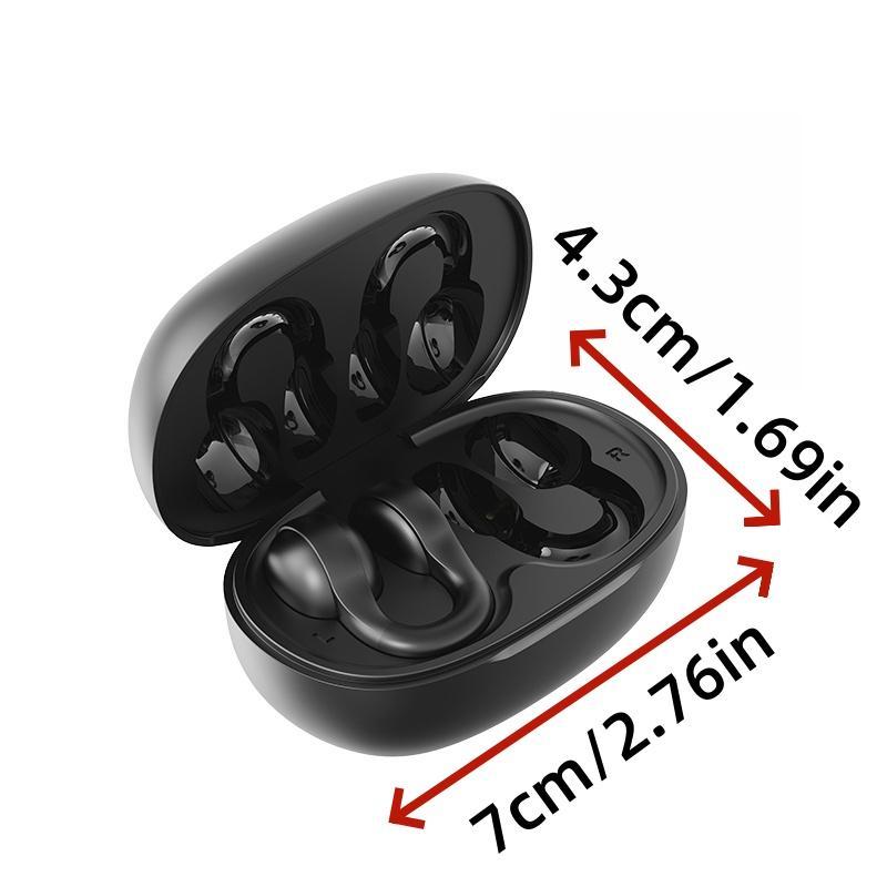 Wireless Ear Hook Earphone, Long Standby Gaming Headset with Digital Display Charging Case, Bluetooth-compatible Earbuds for Sports Running