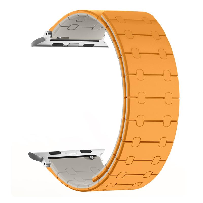 Adjustable Magnetic Silicone Loop Strap Compatible with Apple Watch Band 49mm 46mm45mm 44mm 42mm 41mm 40mm 38mm, Silicone Magnetic Adjustable Loop Strap for  Ultra 2 Ultra Series 10 9 8 7 SE 6 5 4 3 2 1 (49 45 44 42mm, 38 40 41mm), Accessories Wearable