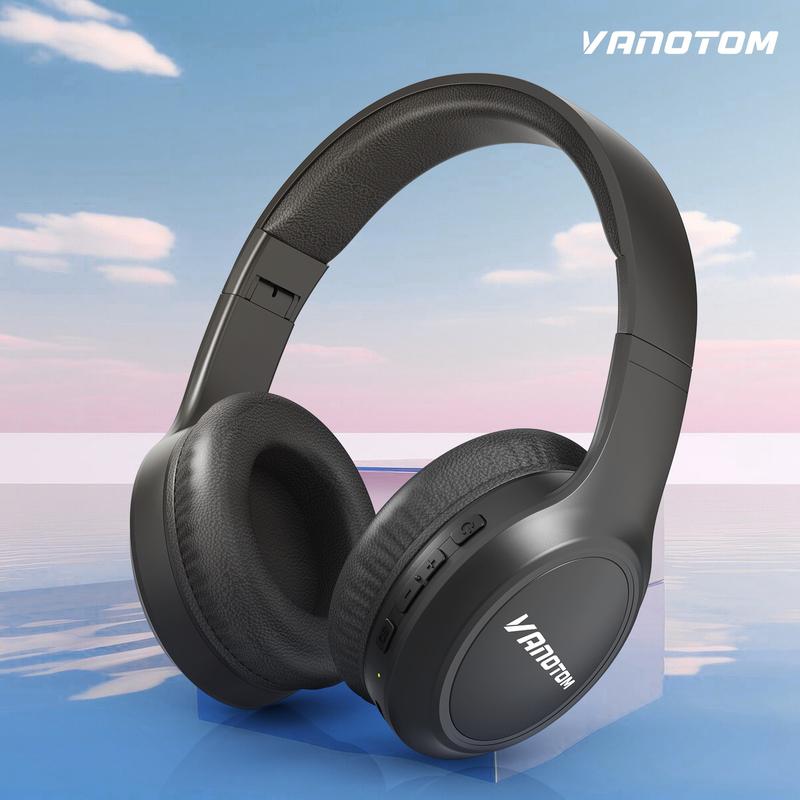 VANOTOM Wireless Headphone, Noise Cancellation Headphone, Wireless Headset for Gaming, Foldable Headphone for Phones, Computers, MP3, Fun Summer Gift, Electronics Audio Headphone Gift to return to school Back-to-School Gift