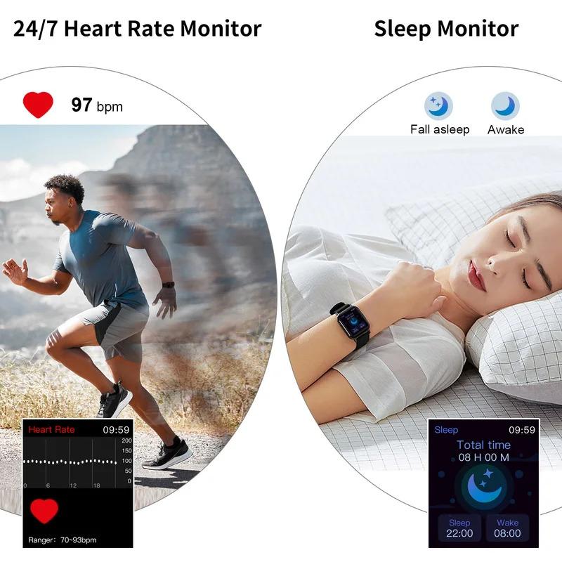 Smart Watch, fitness tracker watch for men women, 1.69 ''touch smartwatch fitness watch with pedometer sleep monitor.