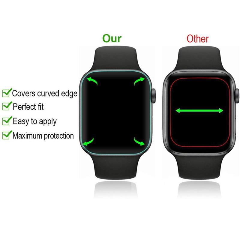 HD Clear Smart Watch Screen Protector, 3 Counts Anti-scratch Smart Watch Screen Protective Film, Wearable Accessories Compatible with Apple Watch 9 8 7 6 5 4 SE Ultra Ultra2