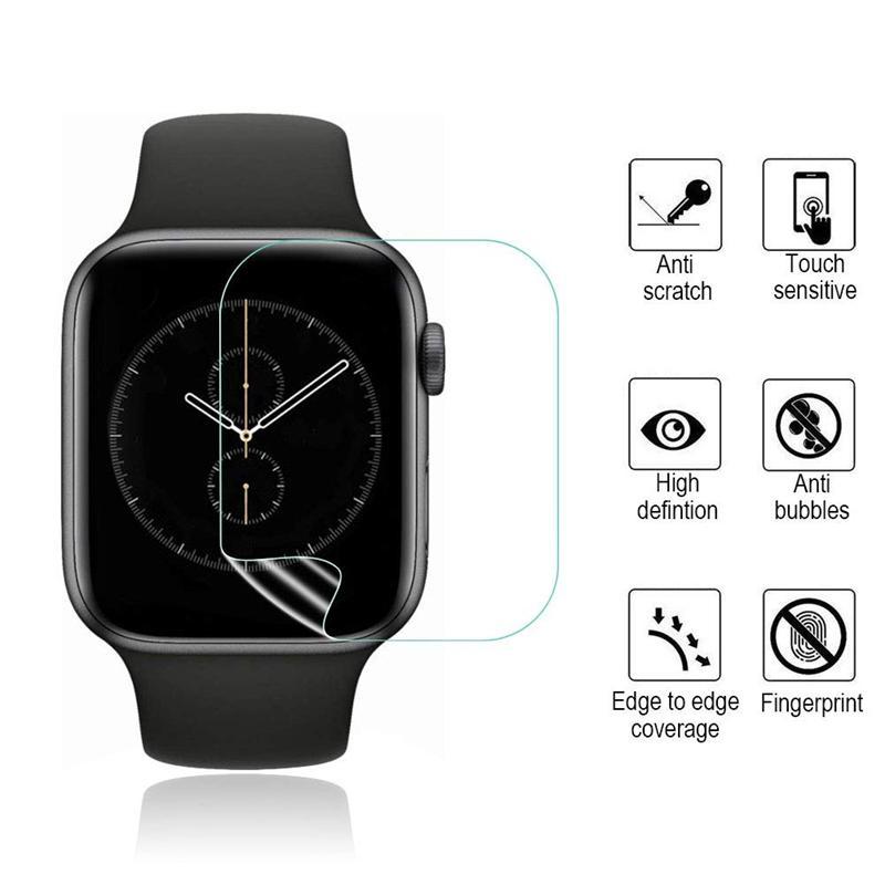 HD Clear Smart Watch Screen Protector, 3 Counts Anti-scratch Smart Watch Screen Protective Film, Wearable Accessories Compatible with Apple Watch 9 8 7 6 5 4 SE Ultra Ultra2