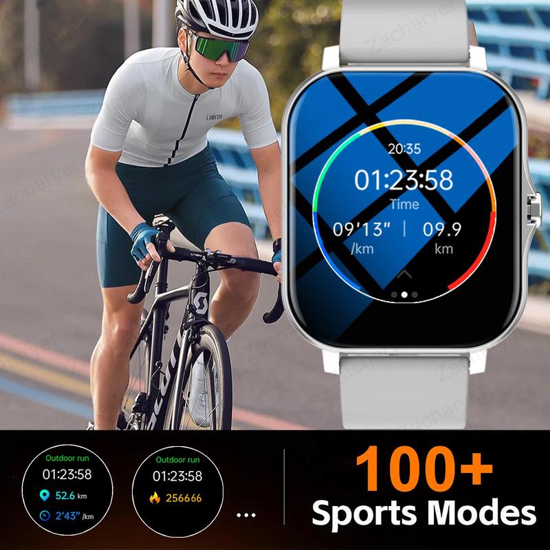 Multifunctional 1.83'' Smart Watch, Fashion Digital Watch with Wireless Calling Function, Sports Watch with Multi-sport Modes for Women & Men