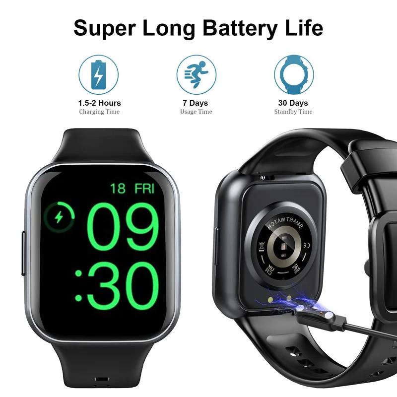 Smart Watch, fitness tracker watch for men women, 1.69 ''touch smartwatch fitness watch with pedometer sleep monitor.