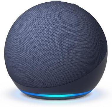 Echo Dot (newest model), Vibrant sounding Alexa speaker, Great for bedrooms, dining rooms and offices, Deep Sea Blue