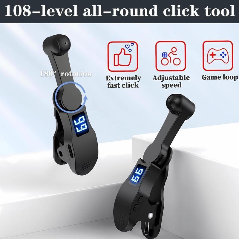 Auto Clicker for Smart Phone, Phone Screen Tapper for Phone Apps Video Live Streaming Gadget Fast Click Simulation Finger Continuous Click for Live Broadcasts Likes, Games, Shopping, Reward Tasks Big Deal For Black Friday Christmas Gift