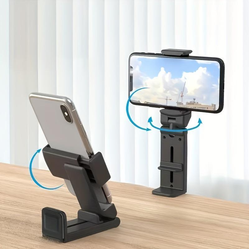 Universal Foldable Phone Holder, Multi Angle Adjustment Handsfree Phone Holder for Desk Tray, Phone Accessories for Home & Office