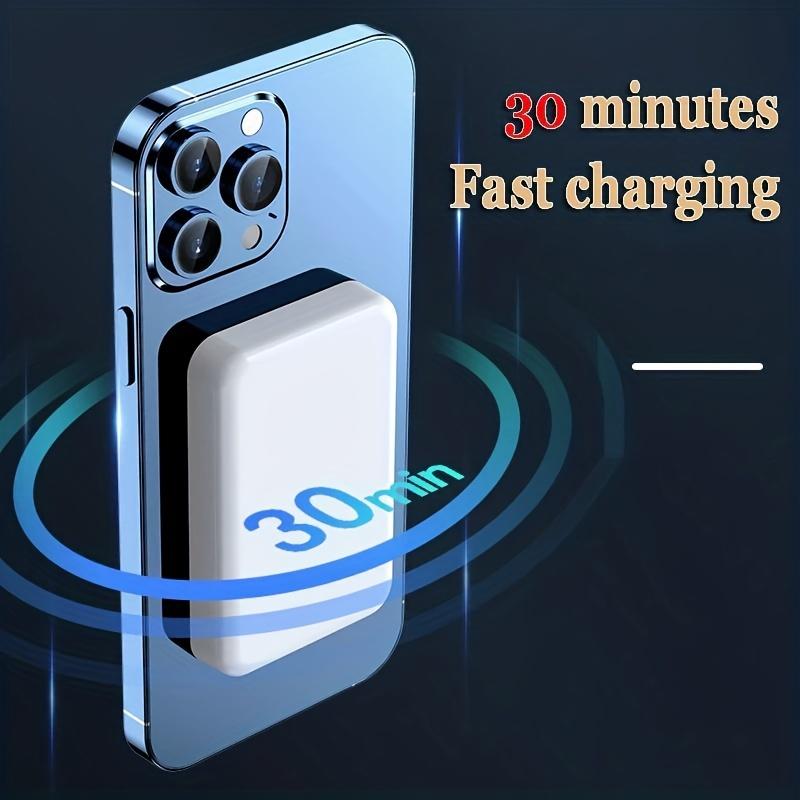 Wireless Magnetic Power Bank, High Capacity Magsafe Power Bank for iPhone & Devices with Wireless Charging