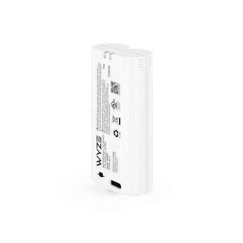 Wyze Removable Battery Pack (for Wyze Battery Cam Pro)   Rechargeable White Lithium Ion Battery