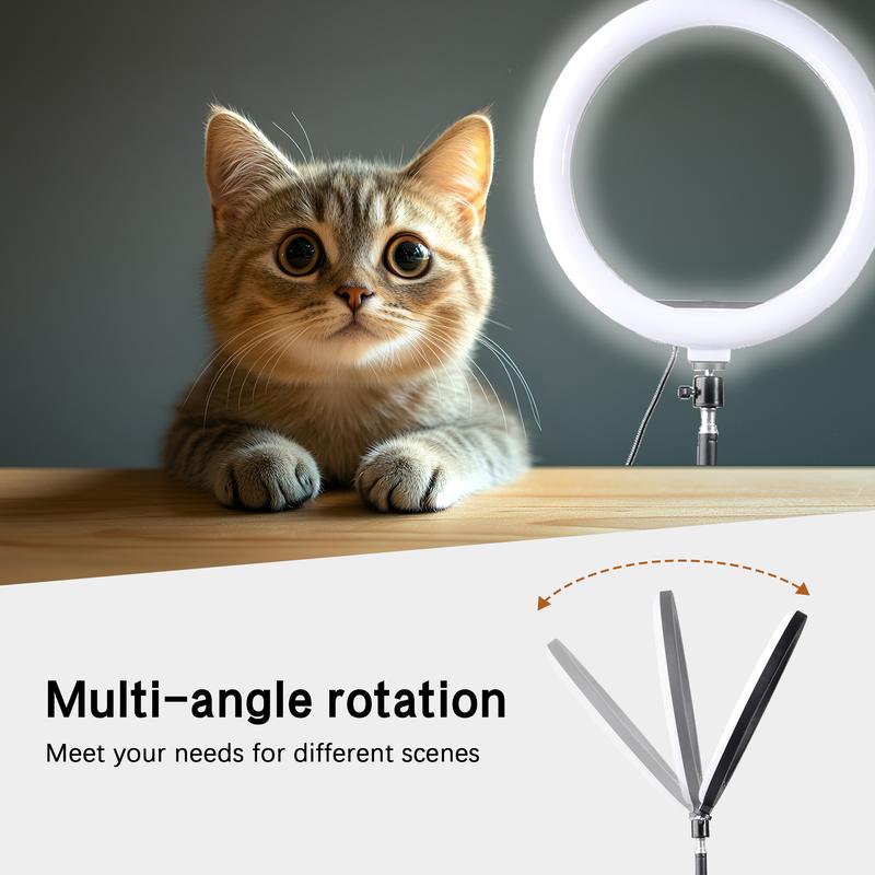 Usb-powered Ring light with tripod - 12 