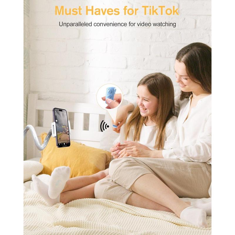 TikTok Remote Scrolling Ring, Bluetooth TIK Tok Clicker, Camera Shutter for iPhone, iPad, iOS, Android, Kindle APP Page Turner (Not for Kindle Devices) - Blue