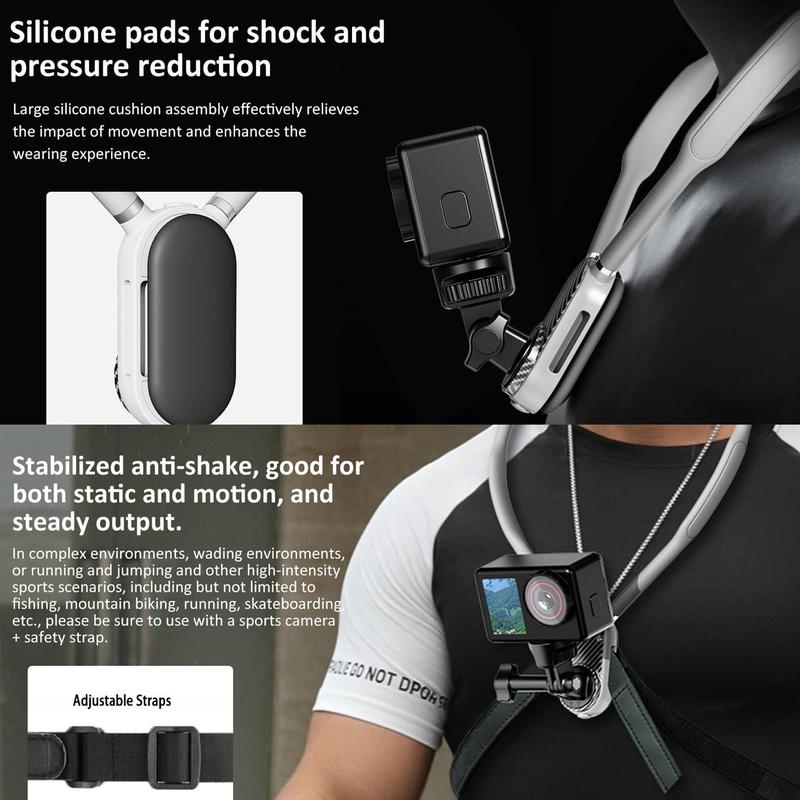 Magnetic Neck Phone Holder, Multifunctional Selfie Bracket, Selfie Accessories for Mobile Phone, Camera, Sports Camera