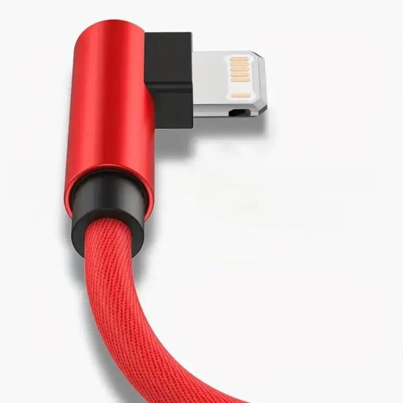 90 Degree USB Data Cable, Fast Charging Data Cable, Universal Charging Cable for iPhone 14 13 12 11 X 8 7 7Plus 6 6S 5