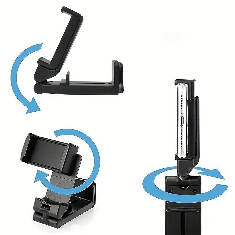 Universal Foldable Phone Holder, Multi Angle Adjustment Handsfree Phone Holder for Desk Tray, Phone Accessories for Home & Office