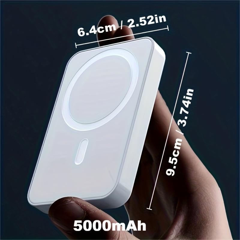 Wireless Magnetic Power Bank, High Capacity Magsafe Power Bank for iPhone & Devices with Wireless Charging