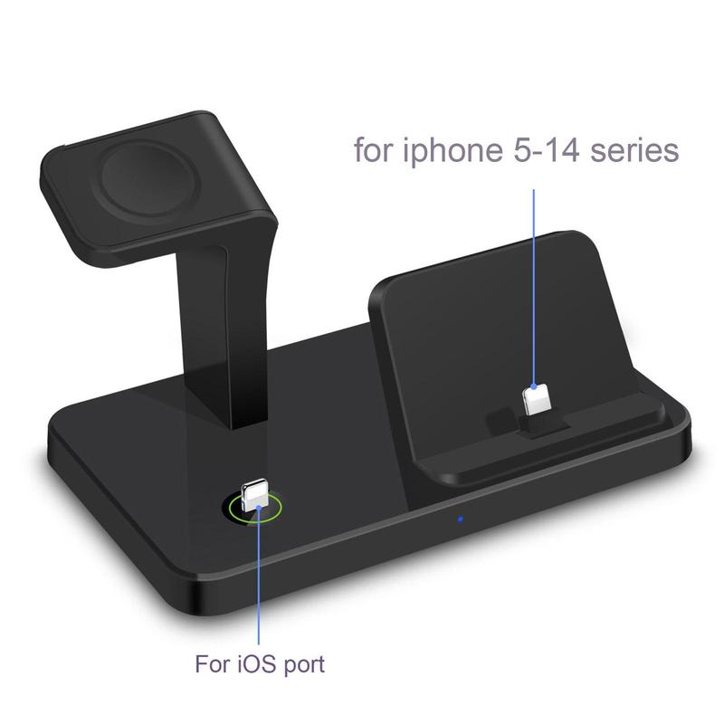 PDKUAI 15W 3 in 1 Charging Dock, Multifunctional Fast Charging Stand, Mobile Phone Charging Station for iPhone 16 15 14 13  12 11 Pro Max Apple Watch AirPods