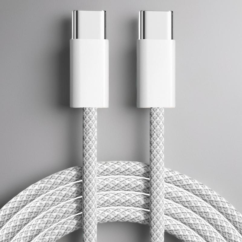 60W Type C to Type C Fast Charging Cable for Summer, 1 Count USB C to USB C Charging Cable for iPhone 15 15 Pro 15 Pro Max Samsung Galaxy, Phone Charging Cable