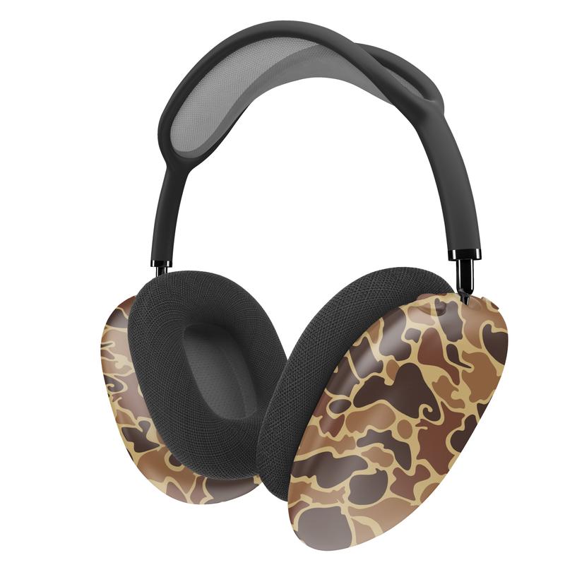 Vintage Camo AirPod Max Covers in Real Hunter Camouflage - Full-Cover Sublimation Print on Polycarbonate Material