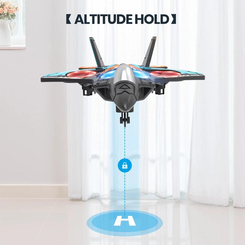 DEERC Drone DC12 Mini Stunt Remote Control Drone Lightweight Foam Design 2.4GHz Headless Mode Gliding One Key Take Off Accessories Cameras Colorful Adjustable Durable Protection