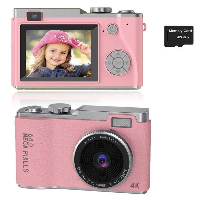 [Christmas gifts]Portable, Universal Mini Point & Shoot Camera for Boys and Girls,CCD Camera for Travel & Photography  Memory  Charging digital camera