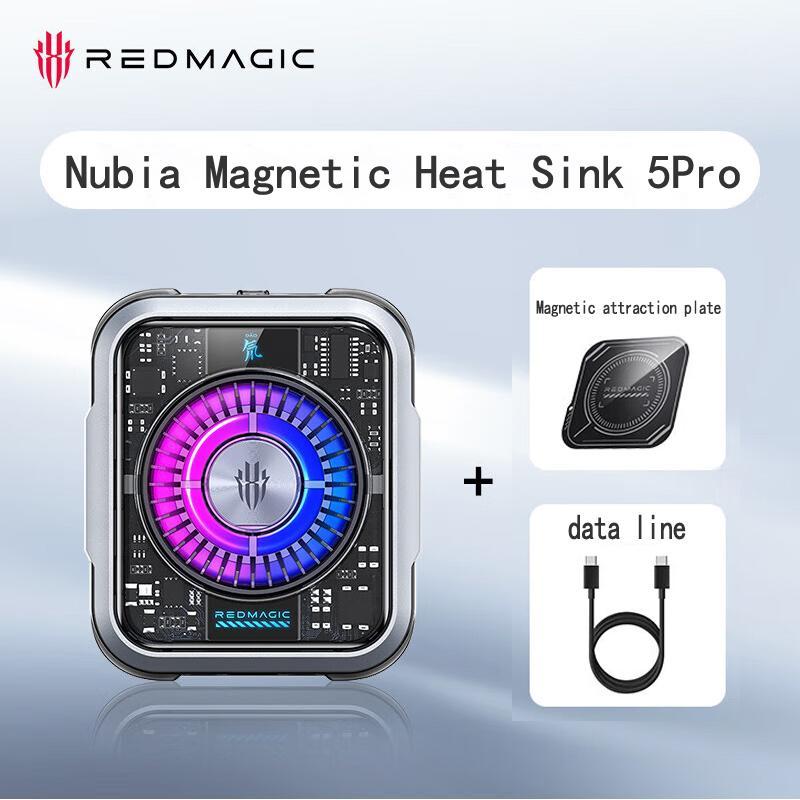 NUBIA Magnetic Phone Cooling Back Clip, 1 Count 36W Magnetic Phone Cooling Back Clip, Phone Accessories for Oneplus Apple Samsung Tablet iPad