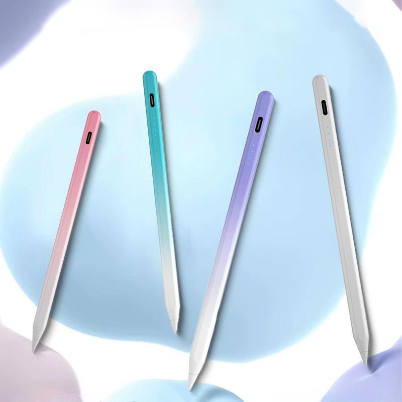 Precision Stylus Pen, Rechargeable Stylus Pen with Palm Rejection, Tilt Recognition Stylus Pen Compatible with iPad 6-10, iPad Pro, iPad Air 3 4 5, Tablet Accessories