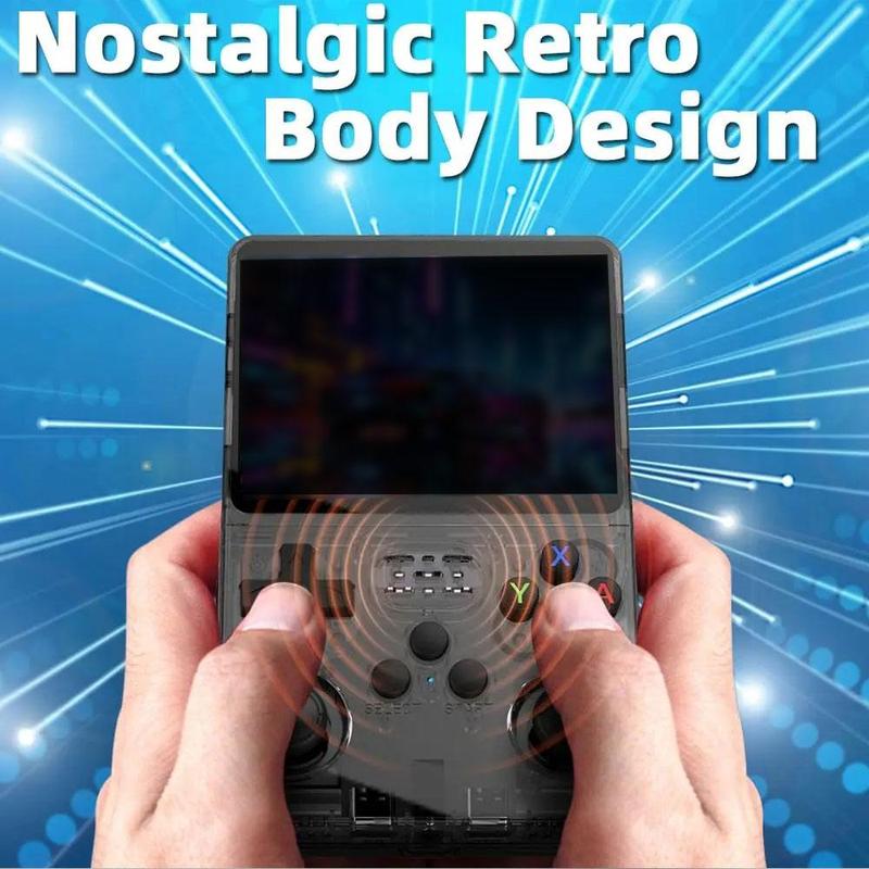 R36S Retro Video Handheld Game Console, Rechargeable Linux System 3.5 Inch IPS Screen Game Console, 32+64G TF Card Preinstalled Game Console for Home & Travel, Handheld Game Device handheld retrogamer36s Charging Durable Protection Portable