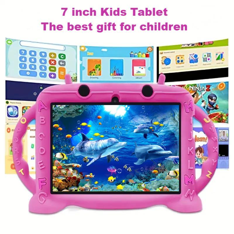 7-Inch Tablet, Android 12 Tablet with 2GB RAM 32GB ROM, 2.4G WiFi 1024x600 Display Tablet, Educational Equipment for Boys and Girls