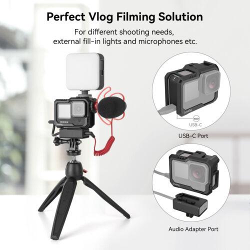 SmallRig Vlog Cage Kit Shoe Mount for GoPro 12  GoPro HERO11 10 9 Cage -3083C