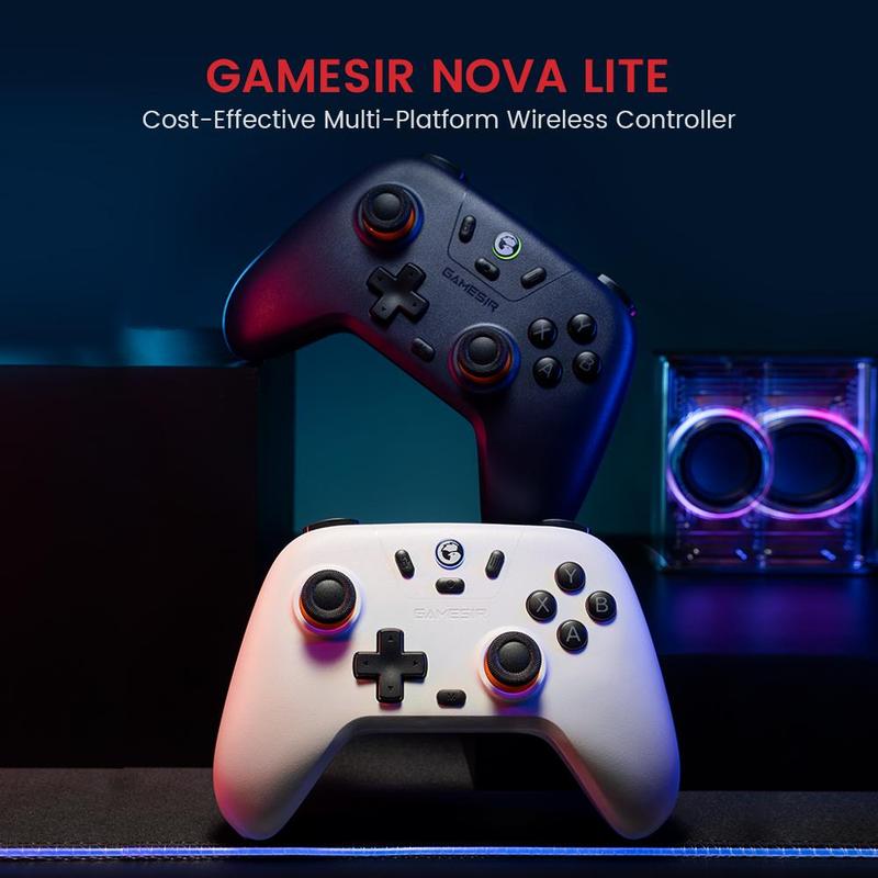 GameSir Nova Lite Wireless Controller for PC Steam Android iOS Switch, Wireless Gamepad, Bluetooth-compatible Game Controller for PC Steam Switch Android iOS, Gaming Room Supplies, Gaming Room Accessories, Gaming Accessories