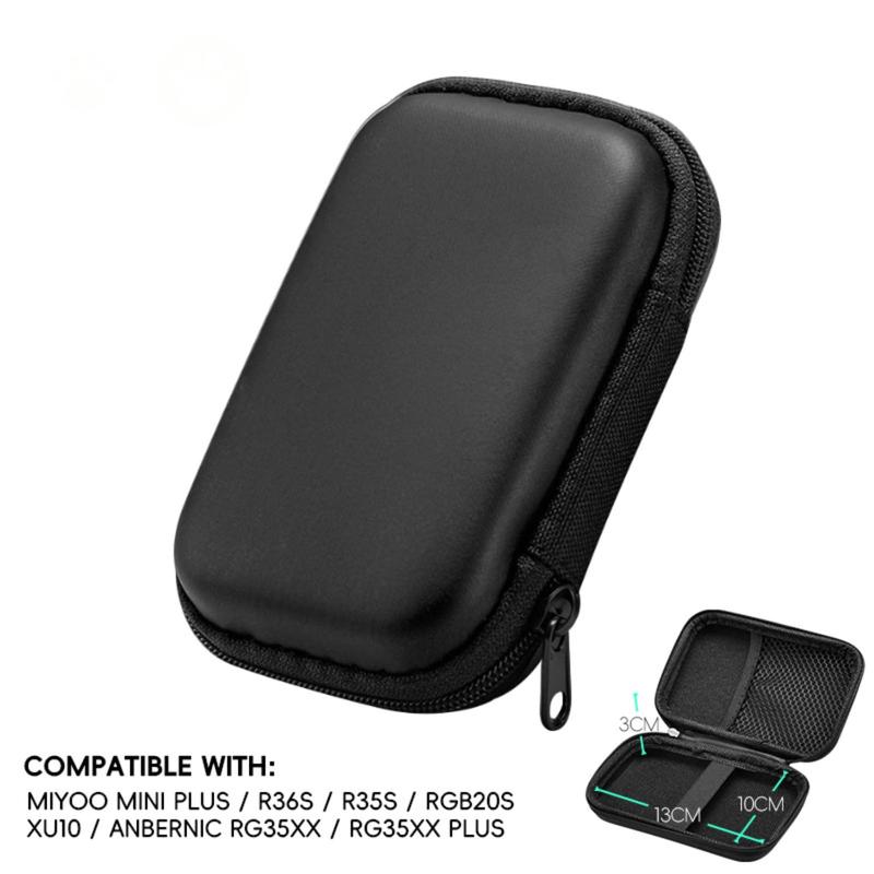 Handheld Game Console Case Compatible with R36S  K36, Hard Shell Android Game Console Protective Carrying Bag for Cable,Emulator