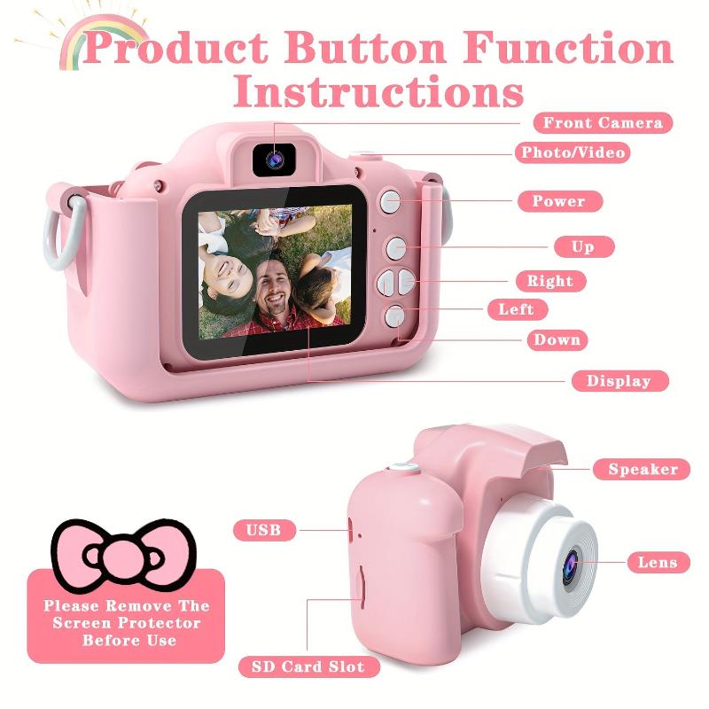 Selfie HD Camera, Portable Digital Camera Toy, HD Digital Video Camera For Boys And Girls, Christmas, Halloween, Thanksgiving Gift