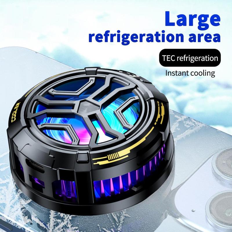 Magnetic Phone Cooler, Semiconductor Phone Cooler with LED Digital Display, Detachable Back Clip, Phone Accessories for Gaming, Watching Video